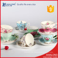 Florale Teetasse Set / Porzellan Tee Set / japanische Art Tee-Set mit günstigen Preis